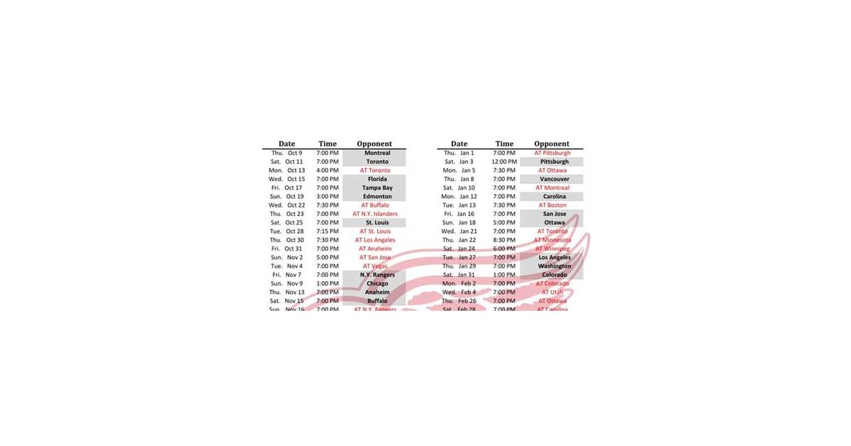 detroit red wings schedule 2025 26 – Apps on Google Play